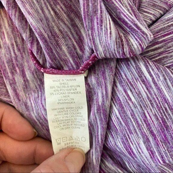 PrAna Women's Amaya Eggplant‎ Purple Space Dye Shelf Bra Racerback Dress Size S - Picture 7 of 7